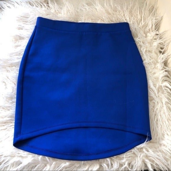 blue bodycon skirt
